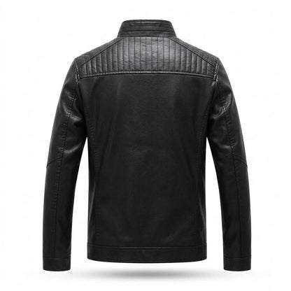Mens Outlet House - Alvel | Zippered Lined Leather Jacket Men