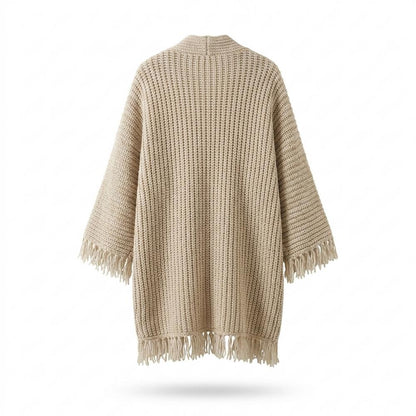 Mens Outlet House - Totiv | Fringed Longline Knit Cardigan Women