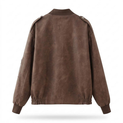 Mens Outlet House - Mupem | Suede-Effect Zippered Jacket Unisex
