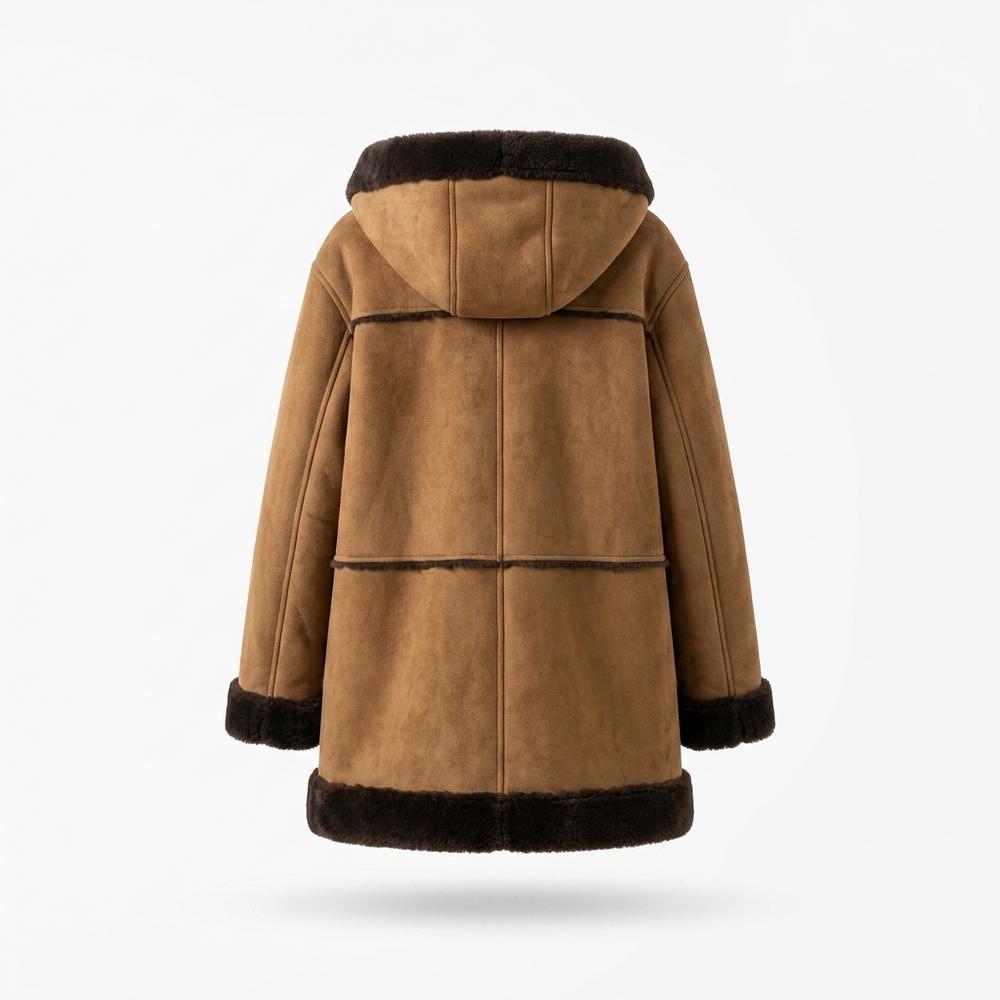 Mens Outlet House - Talev | Hooded Faux Shearling Coat Women