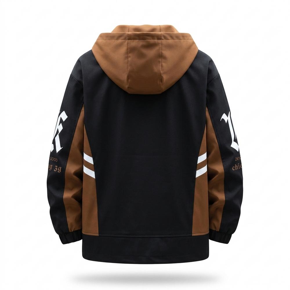 Mens Outlet House - Zaran | Color-Block Hooded Jacket Men