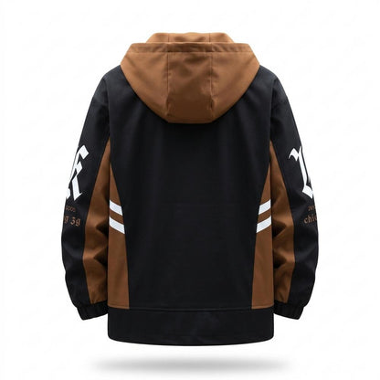Mens Outlet House - Zaran | Color-Block Hooded Jacket Men
