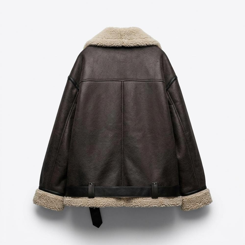 Mens Outlet House - Zasil | Fleece-Lined Oversized Jacket Women