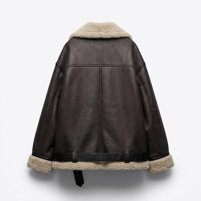 Mens Outlet House - Zasil | Fleece-Lined Oversized Jacket Women