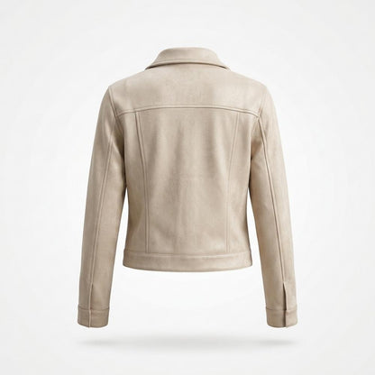 Mens Outlet House - Karam | Faux-Suede Button-Front Jacket Women