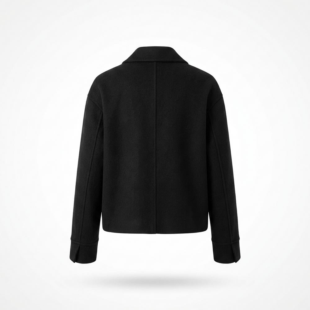 Mens Outlet House - Colar | Cropped Leather-Trim Blazer Women