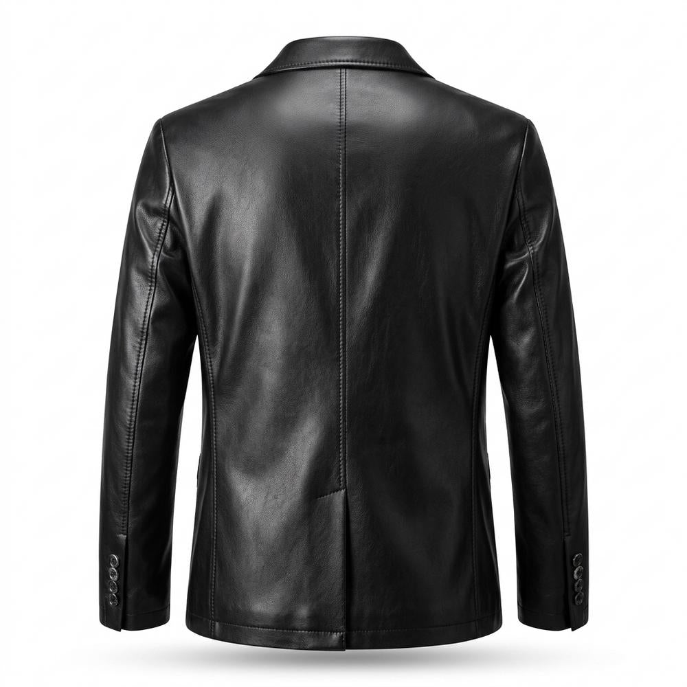 Mens Outlet House - Alvar | Leather Tailored Blazer Men