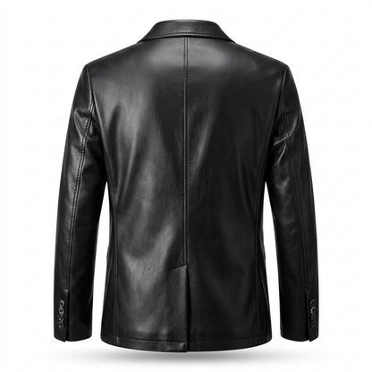 Mens Outlet House - Alvar | Leather Tailored Blazer Men