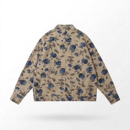 Mens Outlet House - Sevar | Floral-Print Button-Up Jacket Unisex