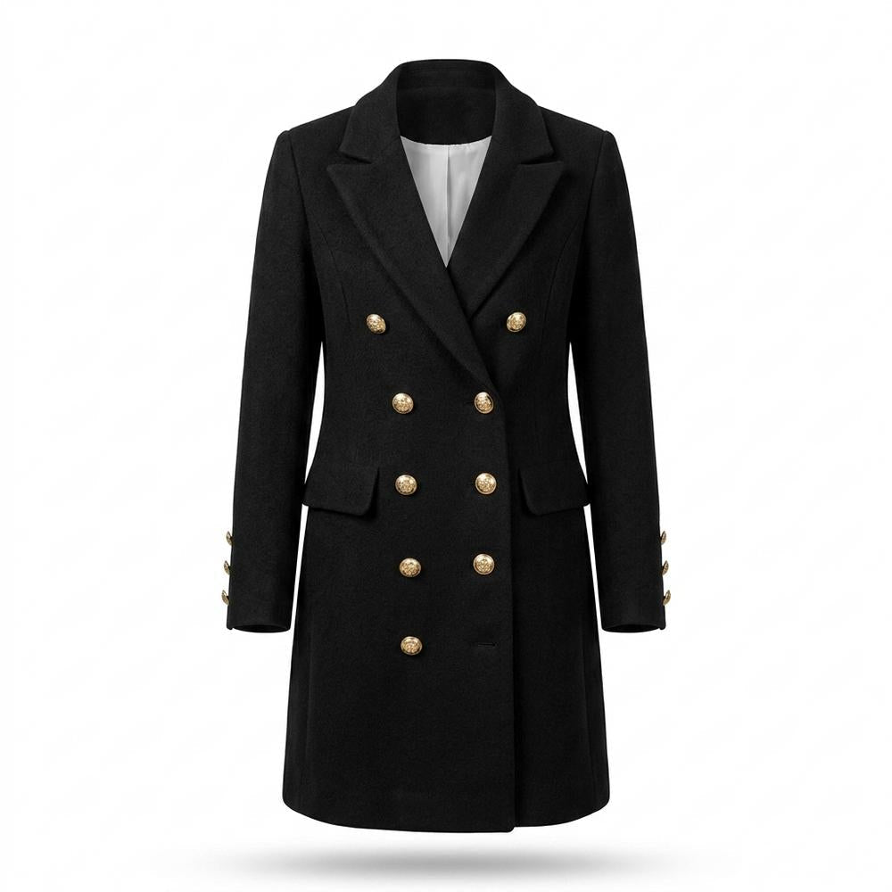 Mens Outlet House - Demok | Double-Breasted Slim Fit Coat Women