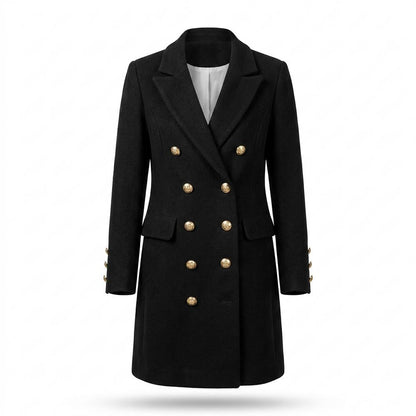 Mens Outlet House - Demok | Double-Breasted Slim Fit Coat Women