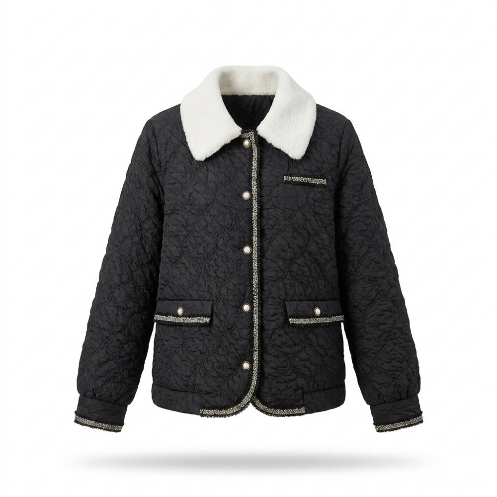 Mens Outlet House - Sarev | Quilted Bouclé Trim Jacket Women