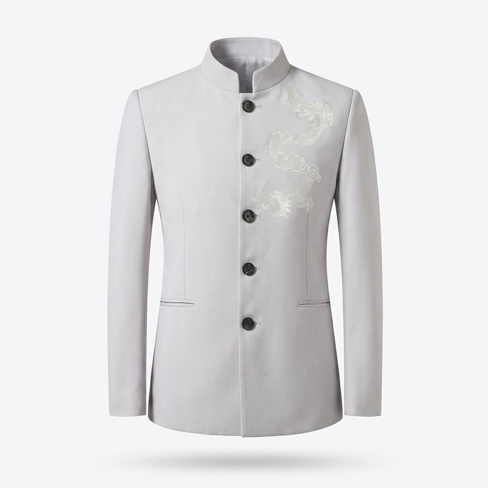 Mens Outlet House - Kasan | Embroidered Slim-Fit Suit Men