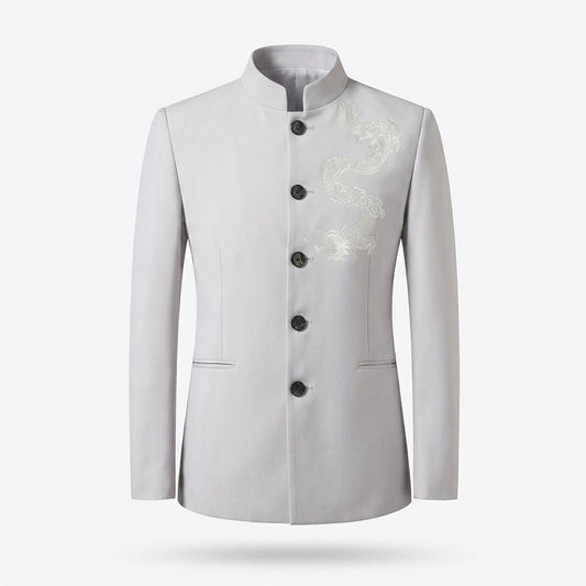 Mens Outlet House - Kasan | Embroidered Slim-Fit Suit Men