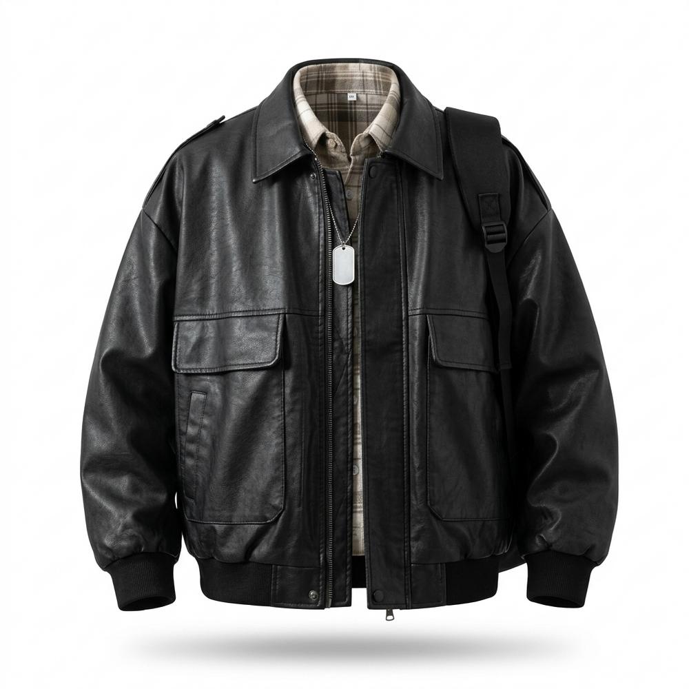 Mens Outlet House - Visel | Oversized Zip-Up Jacket Men