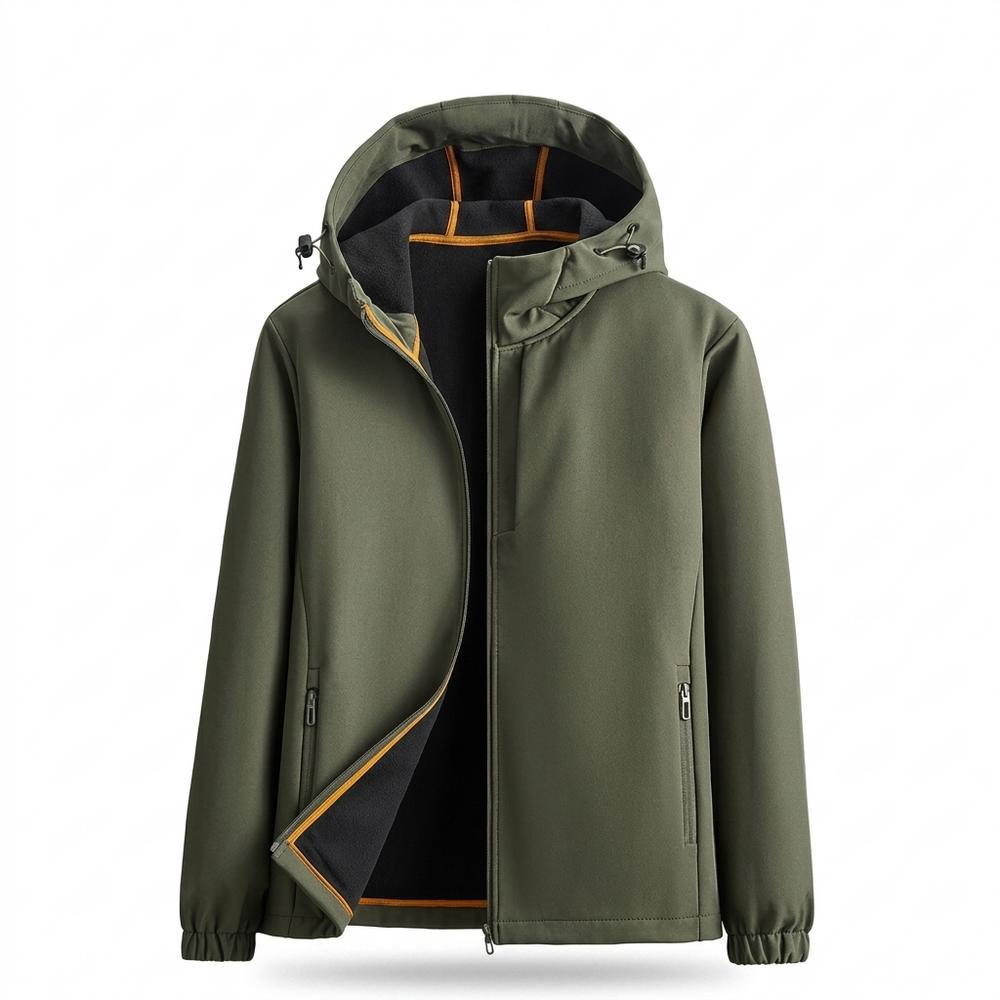 Mens Outlet House - Rihuk | Hooded Fleece-Lined Jacket Men