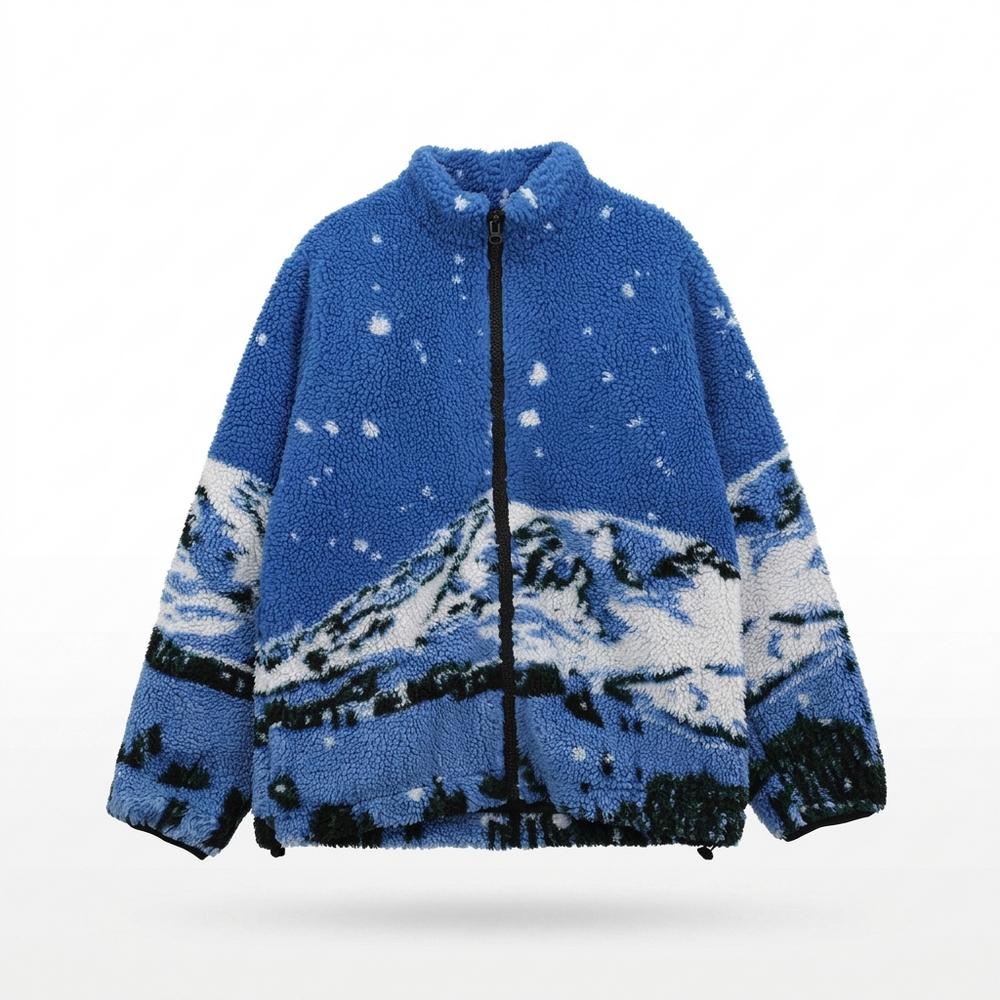 Mens Outlet House - Elrel | Fleece Printed Jacket Unisex