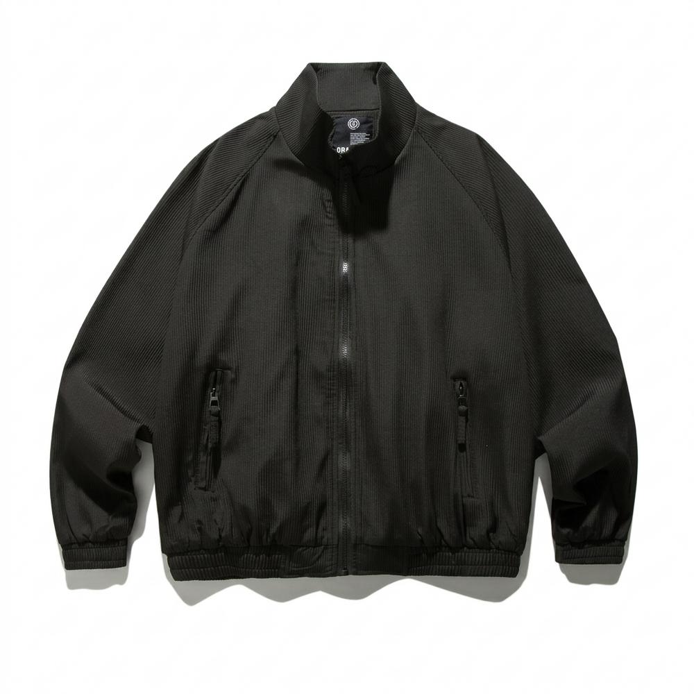 Mens Outlet House - Zadan | Ribbed Stand-Collar Jacket Unisex