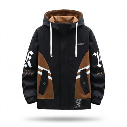 Mens Outlet House - Zaran | Color-Block Hooded Jacket Men