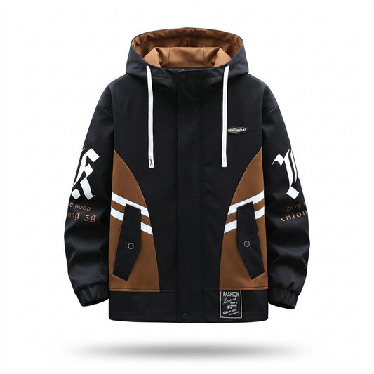 Mens Outlet House - Zaran | Color-Block Hooded Jacket Men