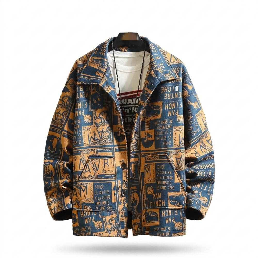 Mens Outlet House - Rodan | Printed Button-Front Jacket Men