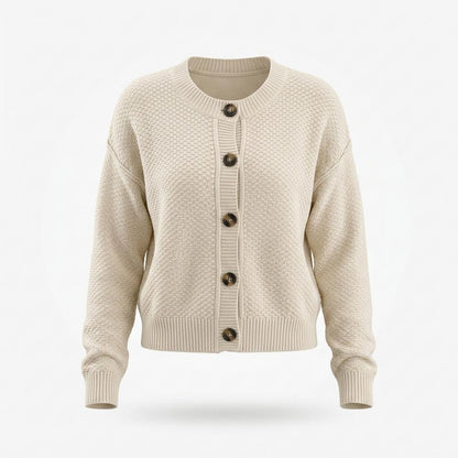 Mens Outlet House - Lysin | Textured Button-Front Knit Cardigan Women