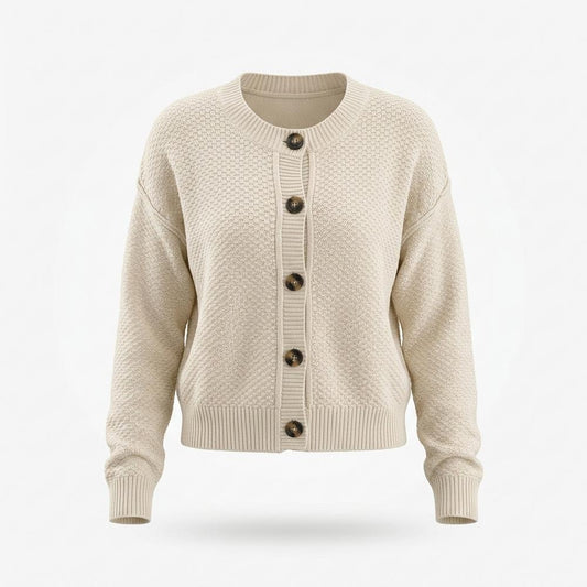 Mens Outlet House - Lysin | Textured Button-Front Knit Cardigan Women