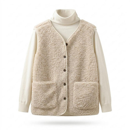 Mens Outlet House - Arren | Textured Button-Front Vest Women