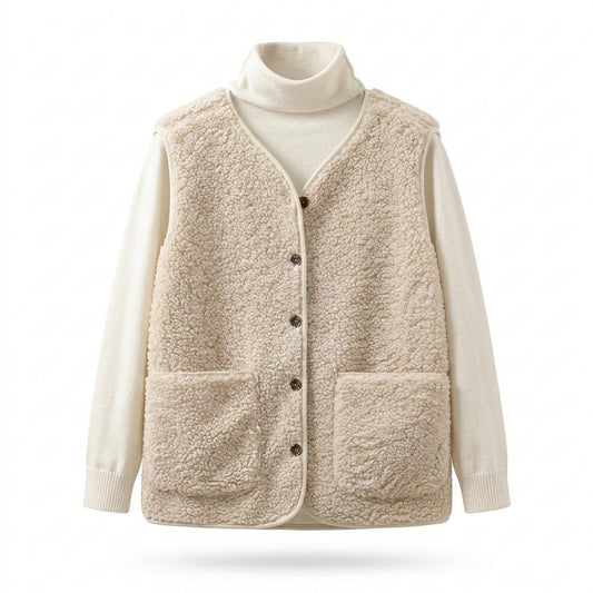 Mens Outlet House - Arren | Textured Button-Front Vest Women