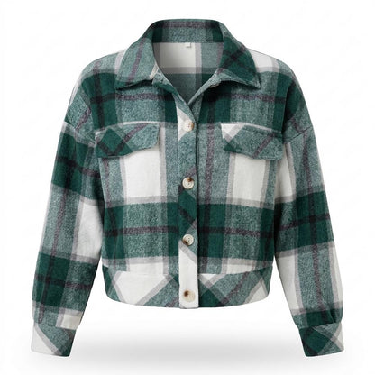 Mens Outlet House - Kakar | Plaid Cropped Jacket Women