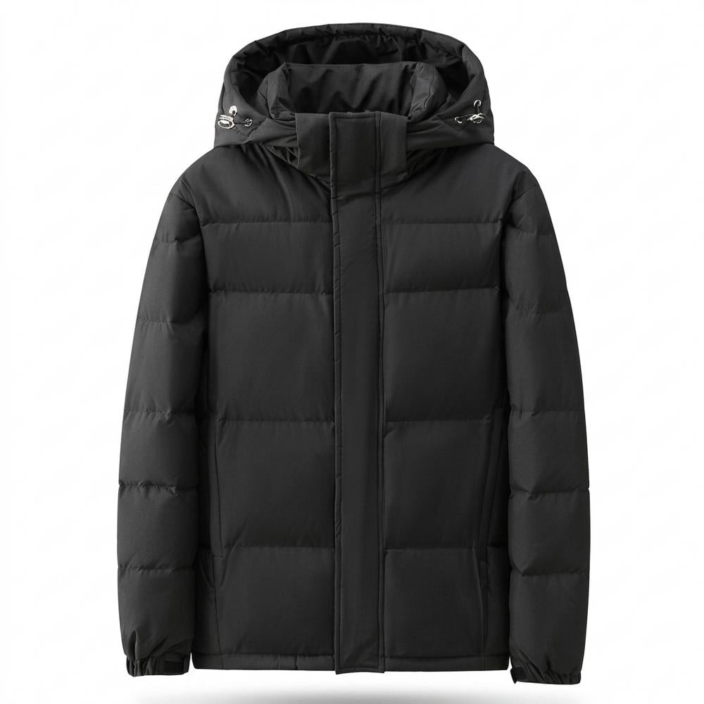 Mens Outlet House - Coral | Padded Hooded Jacket Men