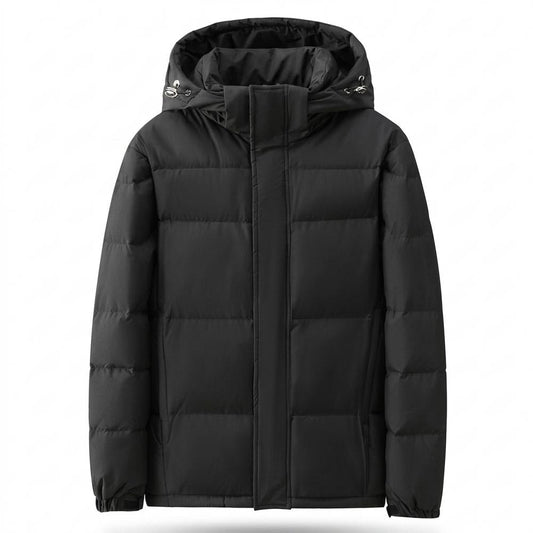 Mens Outlet House - Coral | Padded Hooded Jacket Men