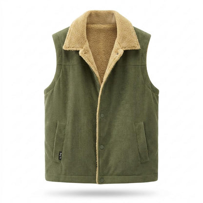 Mens Outlet House - Elmar | Corduroy Sherpa-Lined Vest Men