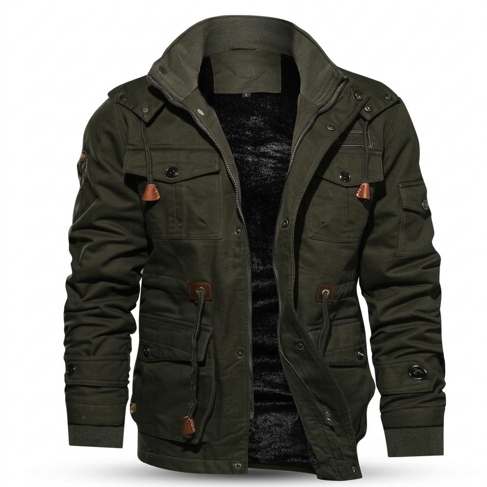 Mens Outlet House - Vemir | Fleece-Lined Hooded Jacket Men
