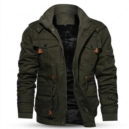 Mens Outlet House - Vemir | Fleece-Lined Hooded Jacket Men