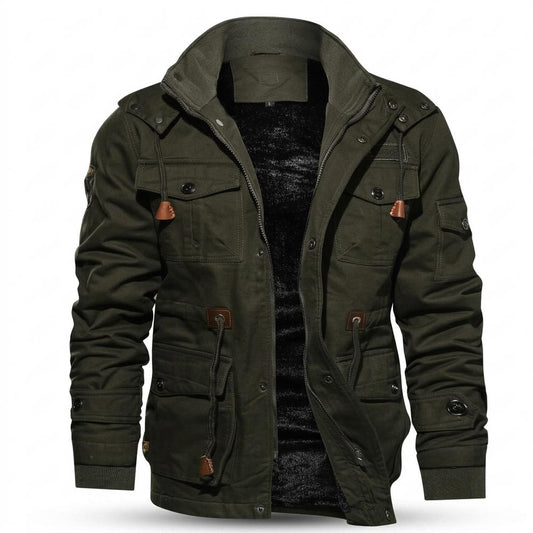 Mens Outlet House - Vemir | Fleece-Lined Hooded Jacket Men
