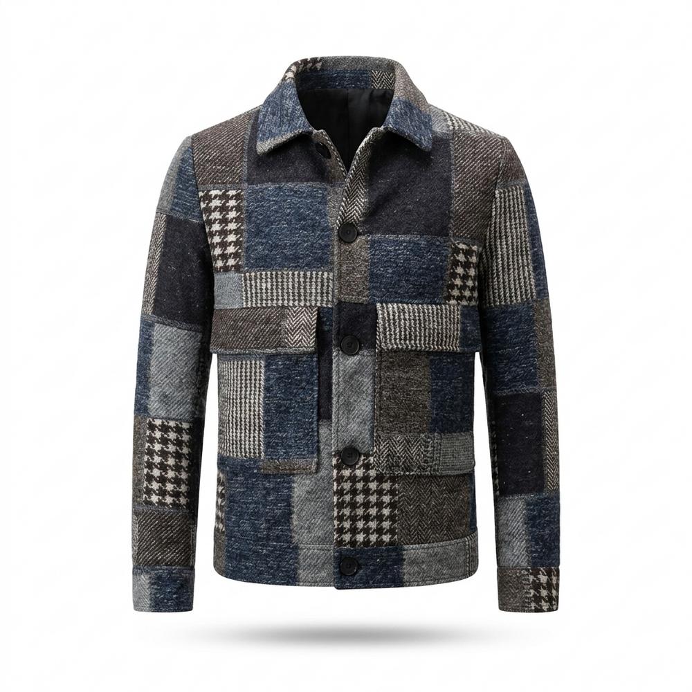 Mens Outlet House - Vator | Patchwork Collared Jacket Men
