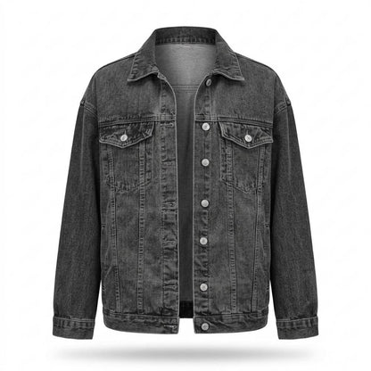 Mens Outlet House - Allen | Loose-Fit Button-Front Denim Jacket Women