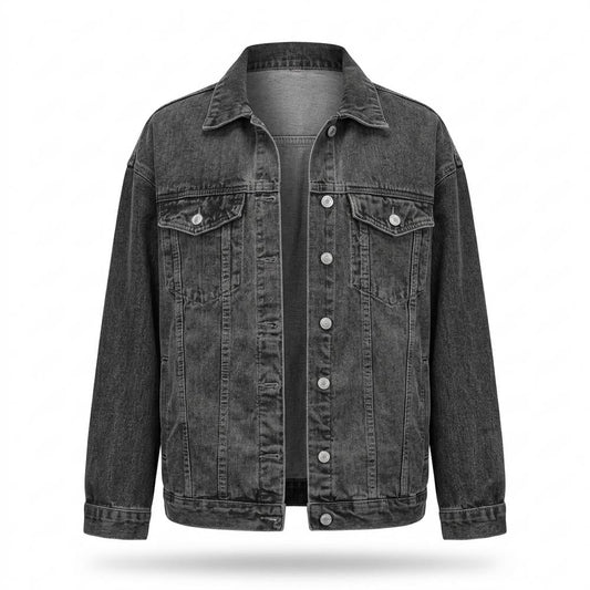 Mens Outlet House - Allen | Loose-Fit Button-Front Denim Jacket Women