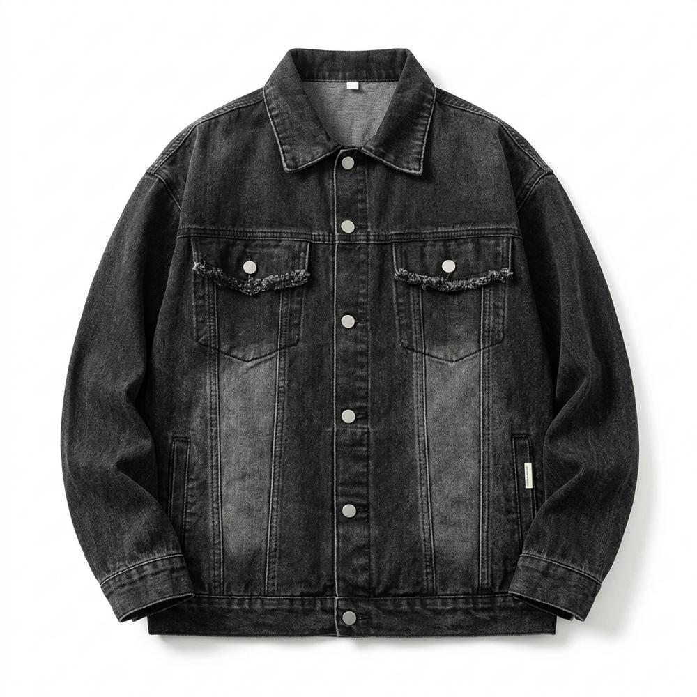 Mens Outlet House - Kalin | Washed Oversized Denim Jacket Unisex