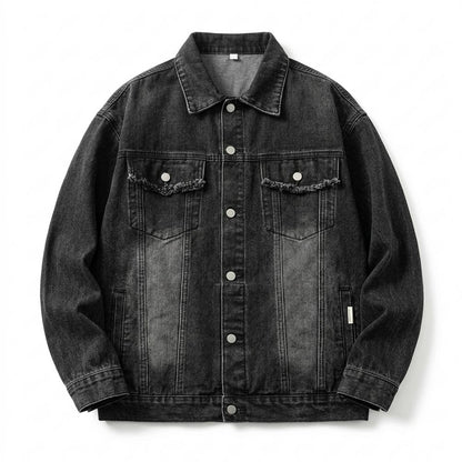 Mens Outlet House - Kalin | Washed Oversized Denim Jacket Unisex