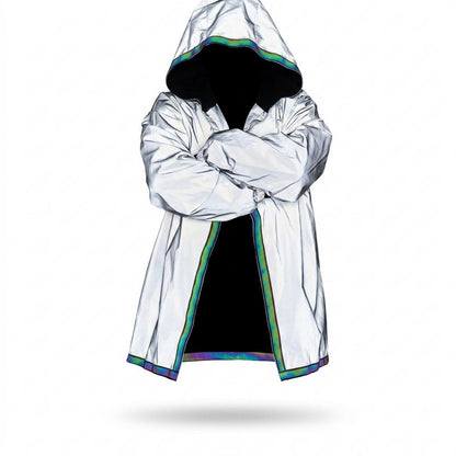 Mens Outlet House - Selan | Reflective Hooded Coat Unisex