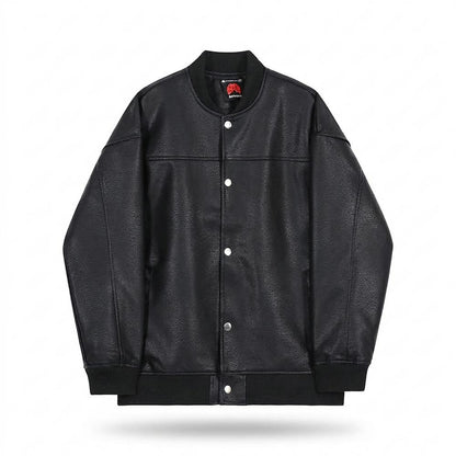 Mens Outlet House - Zesan | Snap-Front Faux-Leather Jacket Unisex