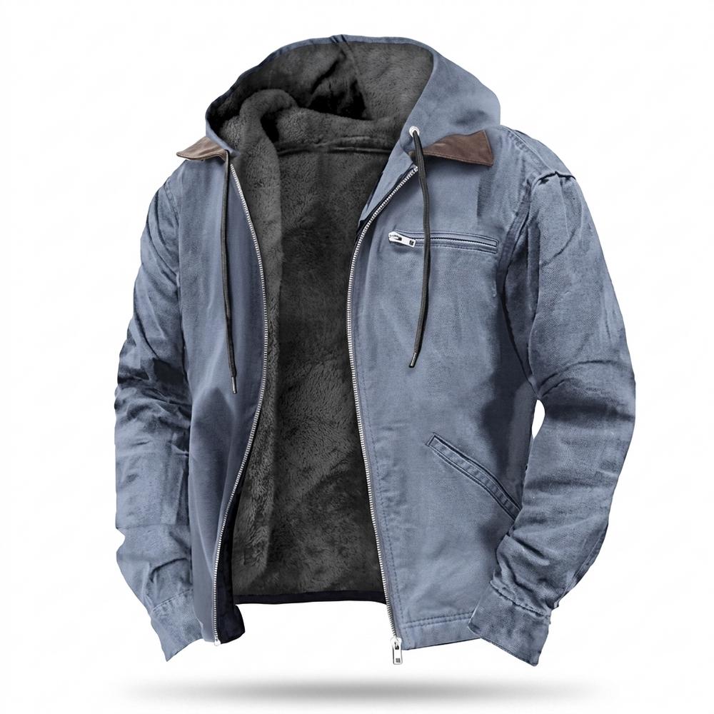 Mens Outlet House - Kanor | Fleece-Lined Hooded Jacket Men
