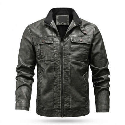 Mens Outlet House - Losel | Lined Structured Leather Jacket Men