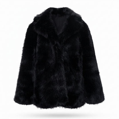 Mens Outlet House - Muvom | Faux Fur Plush Coat Women