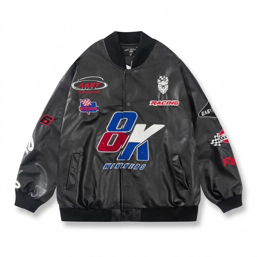Mens Outlet House - Zevin | Embroidered Racing Jacket Unisex