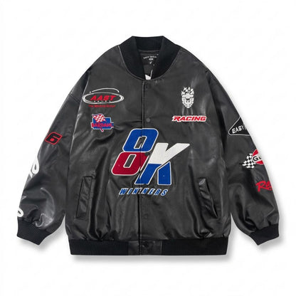 Mens Outlet House - Zevin | Embroidered Racing Jacket Unisex