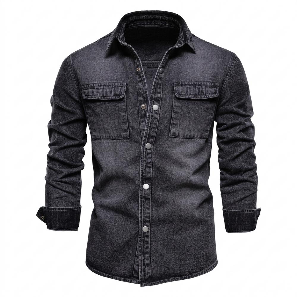 Mens Outlet House - Nilar | Washed Slim-Fit Shirt Men