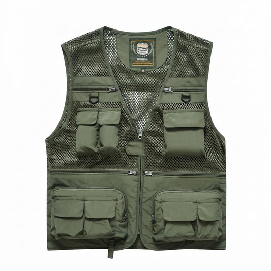 Mens Outlet House - Nabok | Mesh Multi-Pocket Vest Men